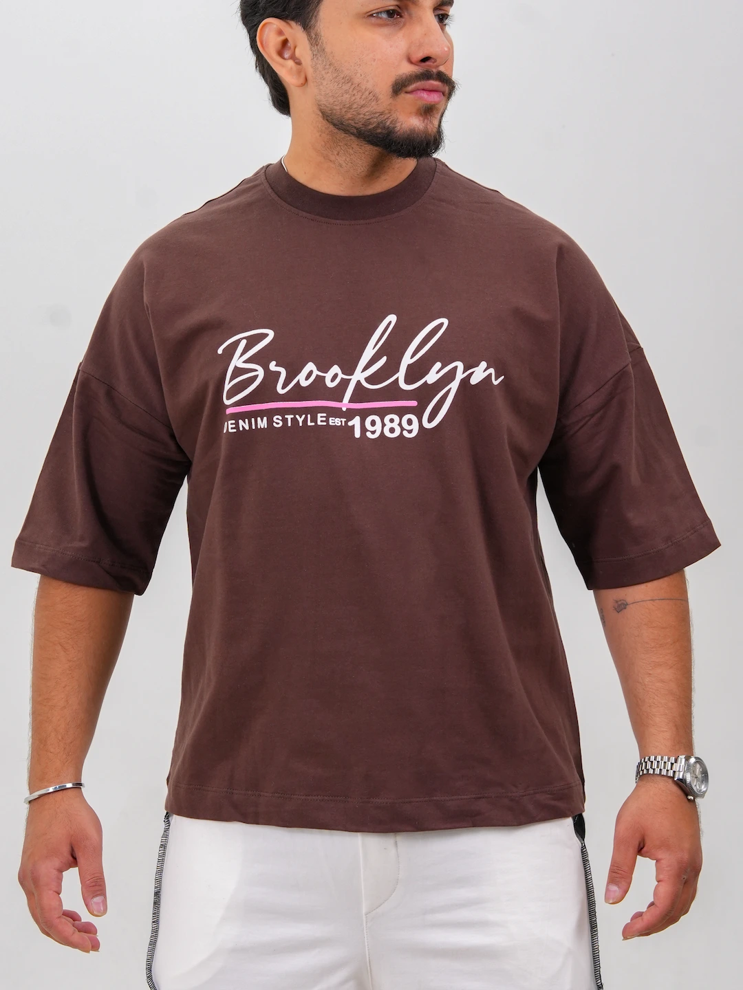 قیمت و خرید تیشرت مردانه پنبه دونخ طرح BROOKLYN کد 30298