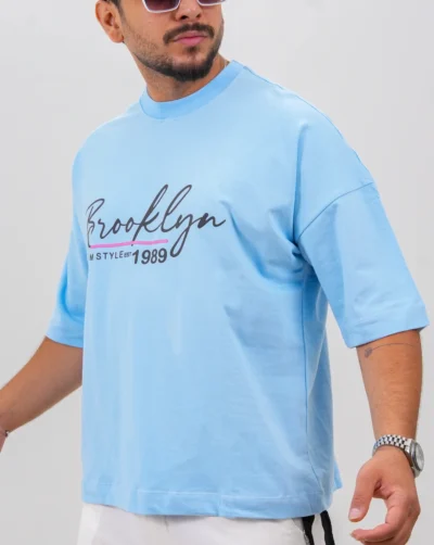 قیمت و خرید تیشرت مردانه پنبه دونخ طرح BROOKLYN کد 30298