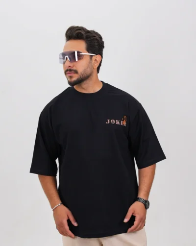 قیمت و خرید تیشرت مردانه پنبه دو پوسته طرح جوکرکد 30197