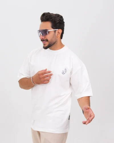قیمت و خرید تیشرت مردانه پنبه دو پوسته طرح Jکد 30197