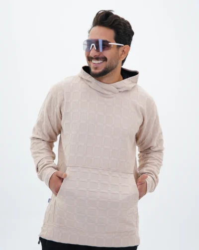 قیمت و خرید هودی مردانه مشبک طرح مربع کد 50239