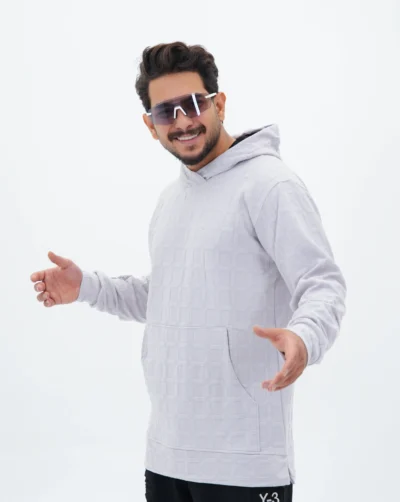 قیمت و خرید هودی مردانه مشبک طرح مربع کد 50239