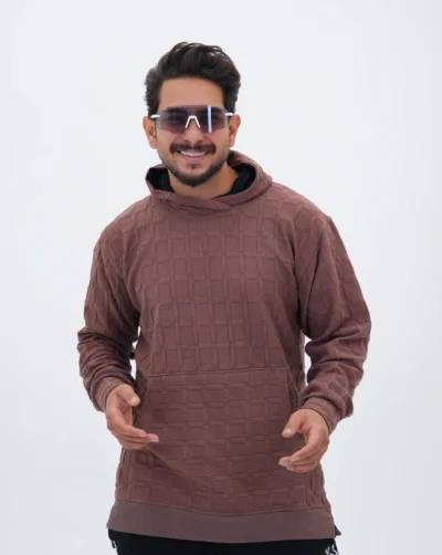 قیمت و خرید هودی مردانه مشبک طرح مربع کد 50239